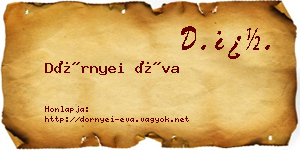 Dörnyei Éva névjegykártya